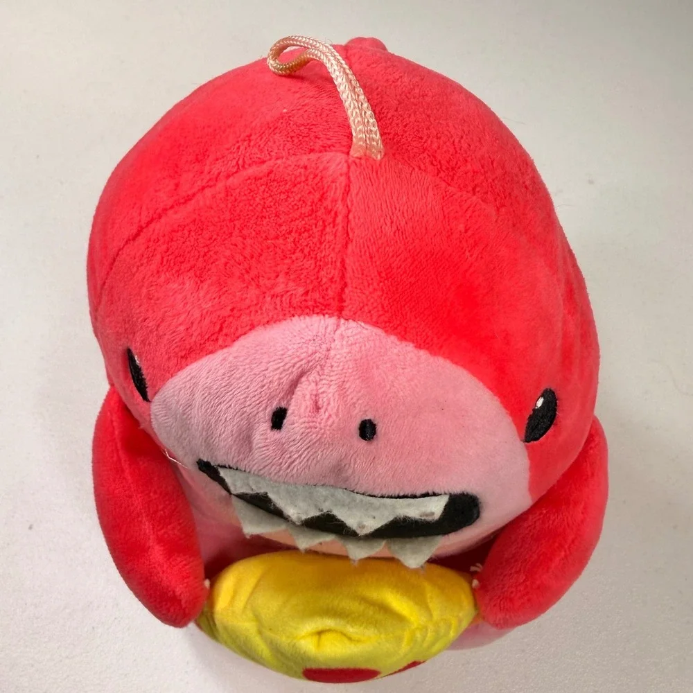Peek-A-Bee Toys Pink Shark Pizza Plush Stuffed Animal Hungry Shark 9